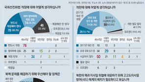 “강력제재” 23%뿐… 대북정책 제동 걸수도