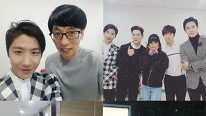 테이크 김도완, ‘슈가맨’ 출연진과 깨알 인증샷 “영광” “잘생겼다” “꿀성대”