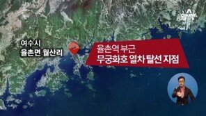 여수서 무궁화호 탈선 9명 사상…코레일 “23일 첫 열차 편부터 정상운행”