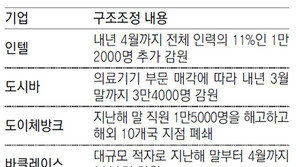 글로벌 기업들 침체의 늪… ‘감원 칼바람’에 떠는 지구촌