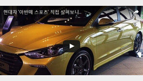 [김훈기의 마감영상]현대차, 아반떼 스포츠 직접 살펴보면...