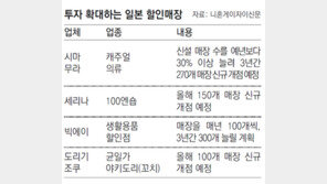 日 아베노믹스 추락하자 ‘100엔숍’만 날개 달아