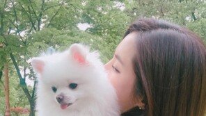 ‘나 혼자 산다’ 한채아, 반려견 순심이 꼭 안고 공원 산책 ‘청순미 돋보여’