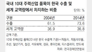 “한국 수출, 10대 품목 의존 심해 화장품-전기차 등 신산업 키워야” 