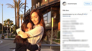 크리스탈, 제시카 ‘Fly’ 응원…서로 꼭 안고 “my sis is flying”