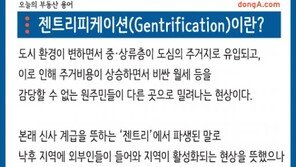 [오늘의 부동산 용어]젠트리피케이션(Gentrification)이란?