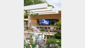 정원을 꾸민 가전제품