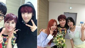 ‘슈가맨’ 박혜경, ‘쇼맨’ EXID-엑소(EXO)와 찰칵 “귀요미 후배들!!!”