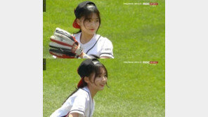 정다빈 “시구했어요”…깜찍한 패션+우아한 와인드업 ‘사랑스러워’