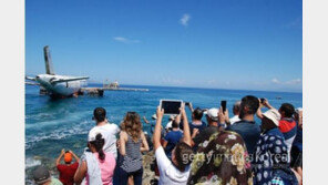 침몰하는 여객기 보며 환호하는 구경꾼들…어찌된 상황? 