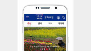 “관광정보 DB, 앱 개발사에 무료 개방 전국 59개 관광테마 4개 국어로 지원”