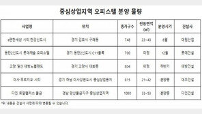 중심상업지역 내 오피스텔, 투자가치 높아 ‘각광’