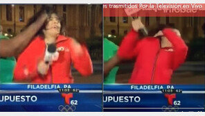 생방송 중 묻지마 폭행? 충격 현장 보니…