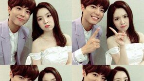 ‘하차’ 박보검♥아이린, ‘뮤직뱅크’ MC 1주년 인증샷 다시 보니…세미 웨딩룩? ‘달달’