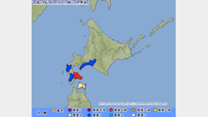 日홋카이도에 규모 5.3 지진, “쓰나미 우려 없어”