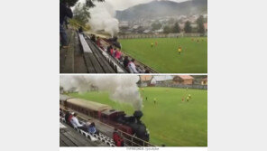 기차가 다니는 축구장이 있다?