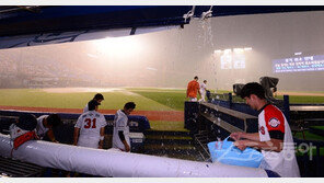 [취재파일]장마철 ‘위험한 잠실구장’