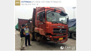 앞 바퀴 없이 고속도로 질주…정신나간 트럭 운전사 체포