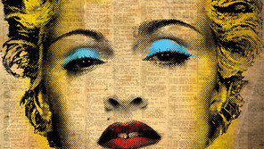 스텐실 이미지로 모은 대중문화의 아이콘들