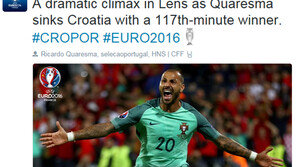 ‘콰레스마 결승골’ 포르투갈, 크로아티아 잡고 유로2016 8강行