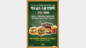[Biz gallery] 맥도날드, ‘스쿨 만원팩’ 출시