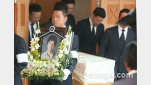 새 생명 주고 떠난 김성민 ‘눈물의 발인’