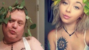 딸 셀피를 흉내 낸 아빠 ‘폭소’