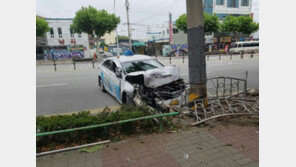 만취한 채 택시운전하다 ‘쾅’…50대 승객 사망