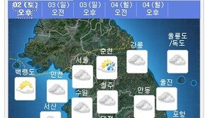 본격 장마 시작, “오늘(2일) 비 대부분 그쳤으나 전국 흐리고 남부지방에 다시 비”