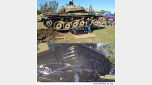 “차량 품질 맘에 안 들어” 탱크로 눌러 폐차