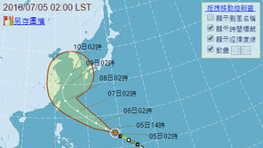 태풍 네파탁 북상, 일요일 오전 한반도 강타 우려