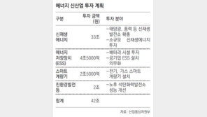 에너지 신산업에 5년간 42조 투입