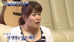 ‘엄마가 뭐길래’ 조혜련 “재혼 뒤 47세에 임신 했었다” 눈물 고백