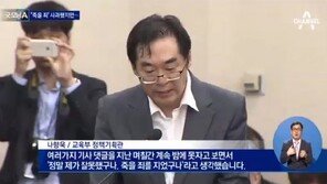 교육부, 나향욱 파면 결정…“최고 수위 중징계 필요하다고 판단”
