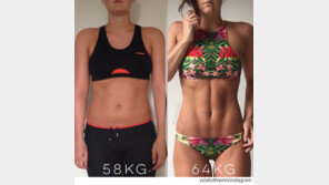 운동의 중요성…탄력 몸매 女트레이너 “체중 늘었지만 더 날씬해”