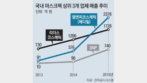 매일 팩 하다보니… 年5000억 시장