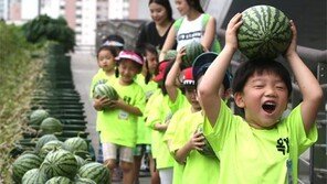 “내가 딴 수박이 제일 커요”