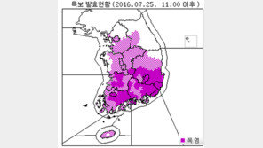오늘(25일) 전국 대부분 폭염특보…서울 낮 최고 기온 32도