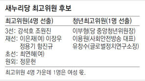 [새누리 당권 레이스 개막]최고위원 선출도 계파대결로…친박4 : 비박3