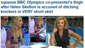 전직 女 수영선수, 올림픽 중계 중 男 허벅지에 손 올려 ‘논란’