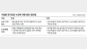 ‘징벌적 요금폭탄’ 없도록 누진구간-배율 확 줄여야