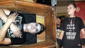 돼지 피 마시고 관속에서 자는 남자 “뱀파이어처럼”