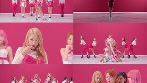 나인뮤지스 A ‘입술에 입술’ 뮤비, ‘어깨춤’ ‘내입술쫌봐춤’…포인트 안무에 눈길