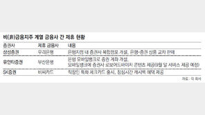 非금융지주 증권-은행 “뭉쳐야 산다”