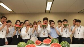 한화건설, 임직원에 수박 1500통 전달