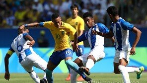 [2016 리우] ‘네이마르, 올림픽 사상 최단 시간 골’ 브라질, 온두라스 대파