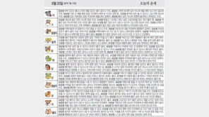 [오늘의 운세/8월20일]