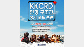 KKCRD, 인명구조견 정기교육훈련 실시