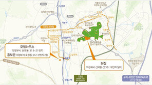 도심 속 산소탱크 아파트 ‘e편한세상 추동공원’