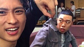 비와이, 씨잼에 뒷덜미 잡히고 발끈? 우스꽝스런 착시 사진으로 ‘절친’ 케미 자랑 